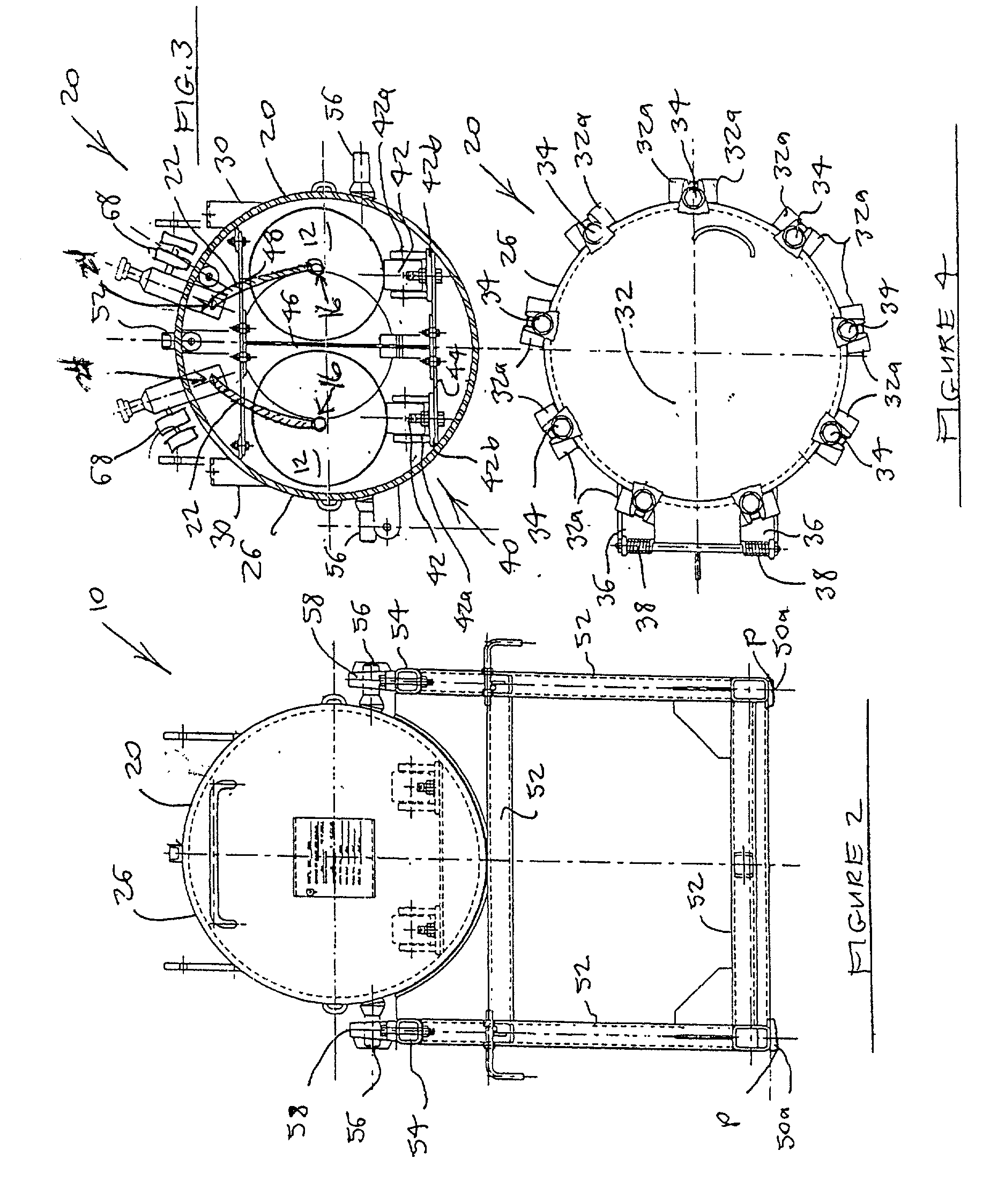 Apparatus for safely containing and delivering hazardous fluid substances from at least two supply cylinders