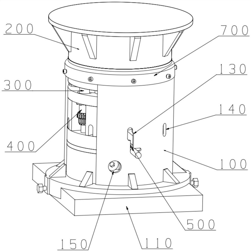 A support device for outriggers of a bridge erecting machine