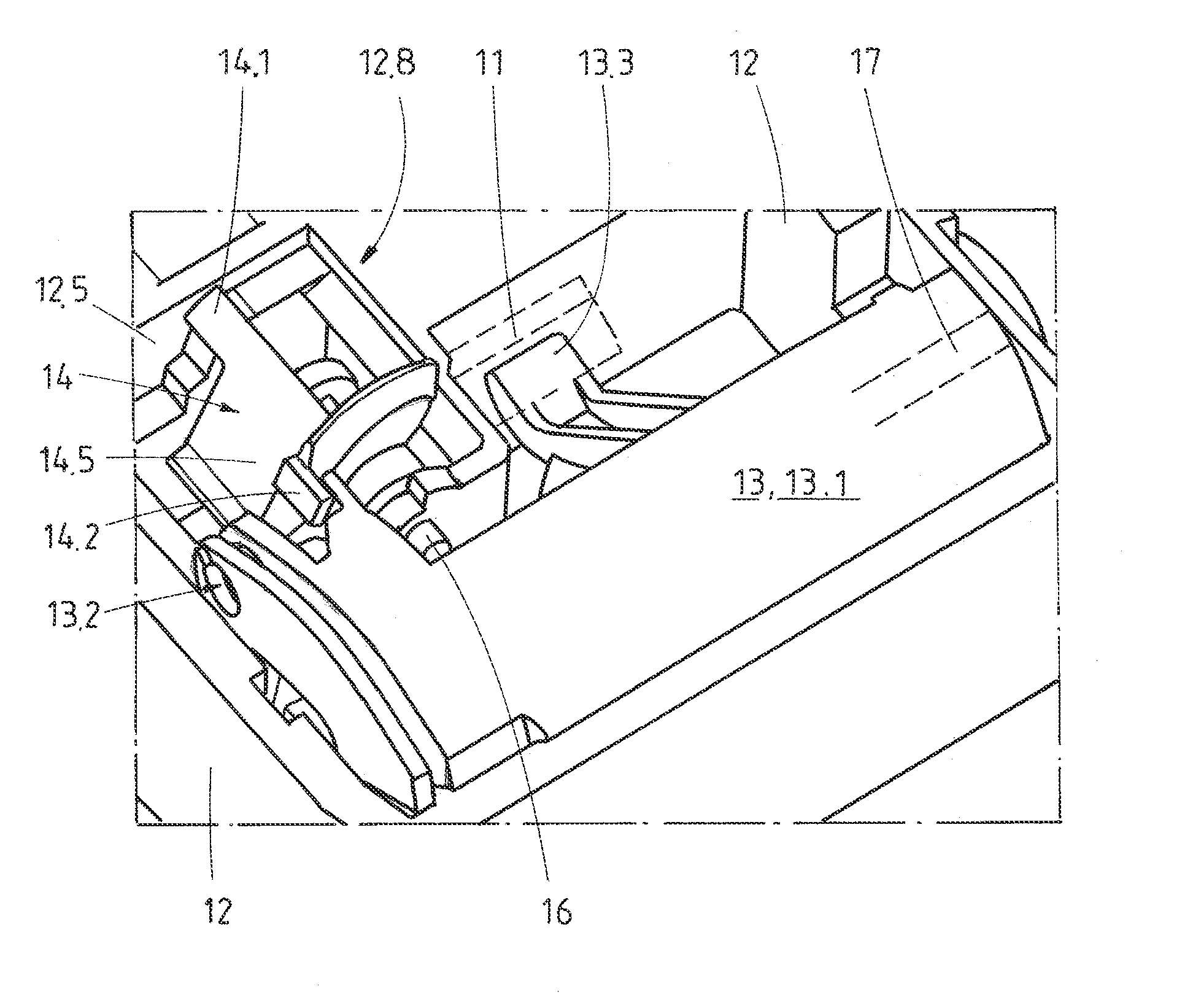 Secure door handle unit