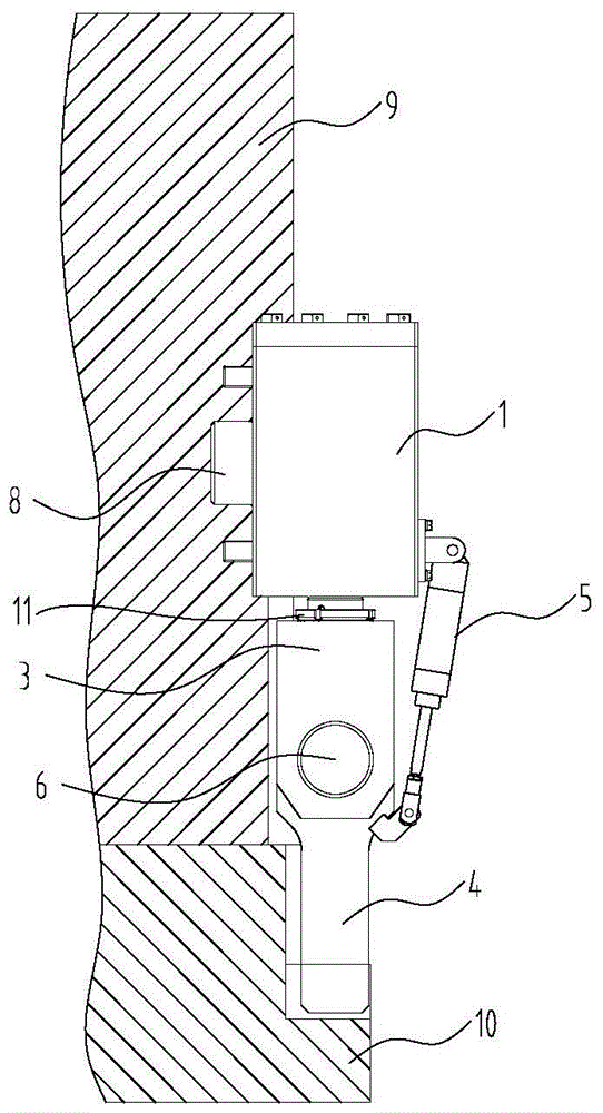 The Clamping Device of the Upper Die Holder of the Hot Die Forging Press