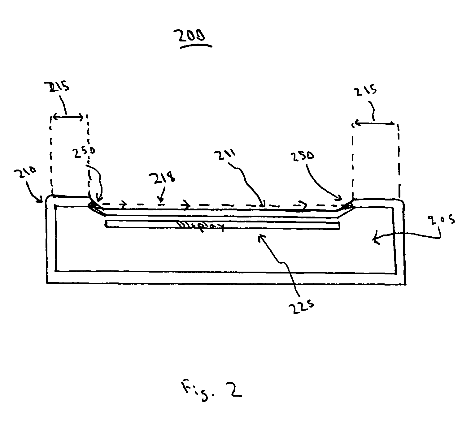 High transparency integrated enclosure touch screen assembly for a portable hand held device