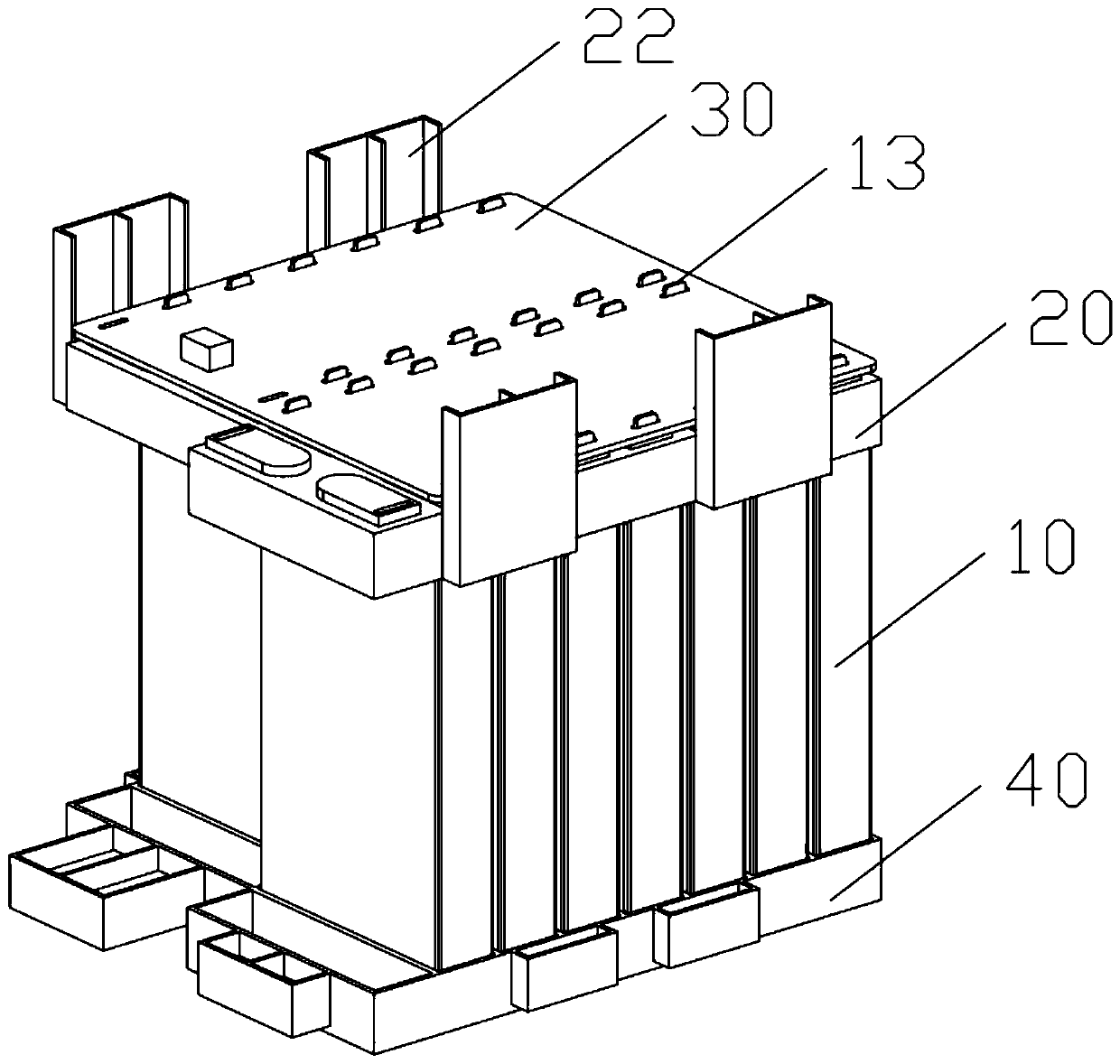 Battery cell combination and battery assembly using same