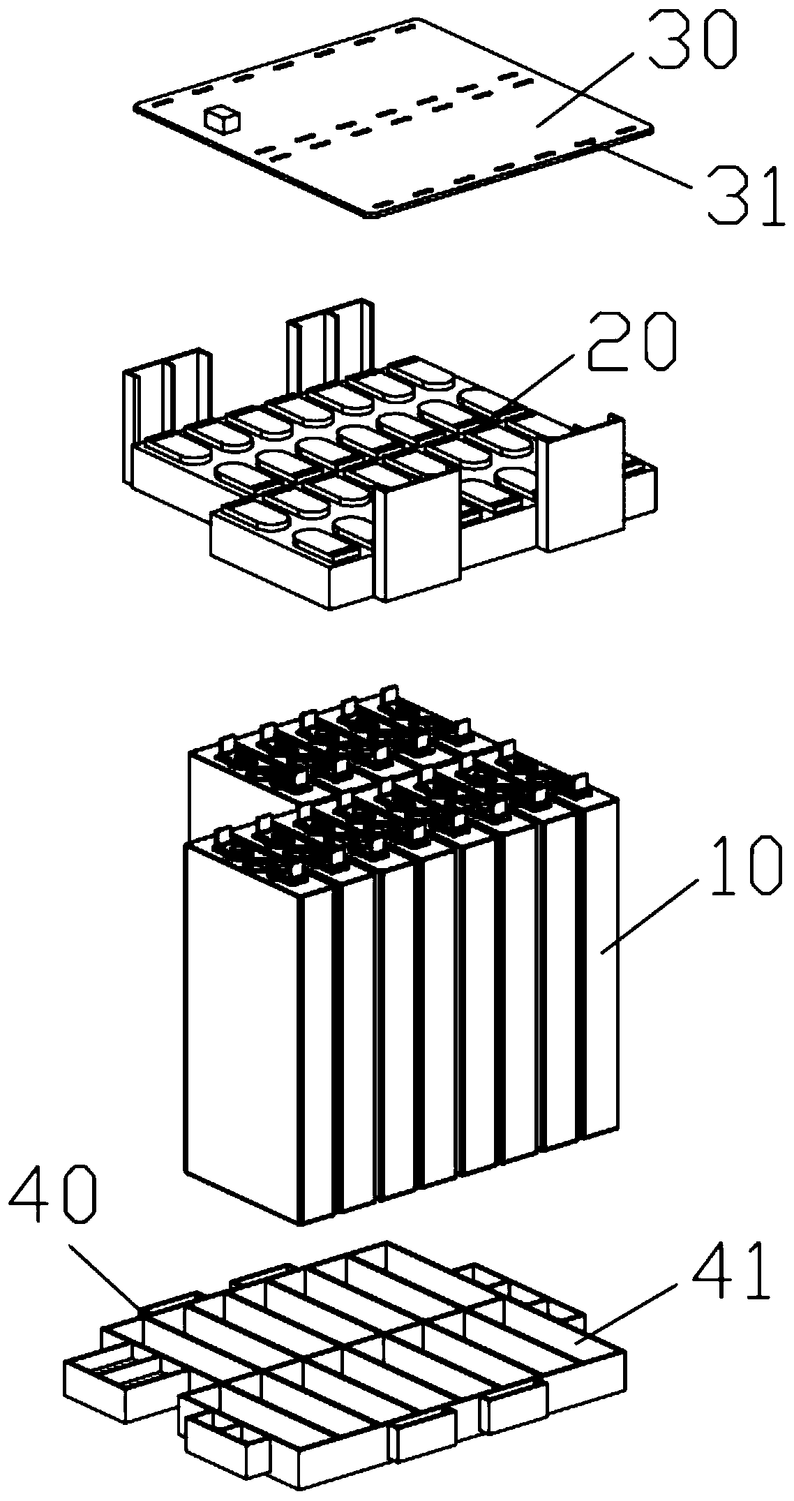 Battery cell combination and battery assembly using same