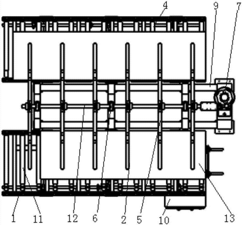 Plate overturning machine and plate overturning method