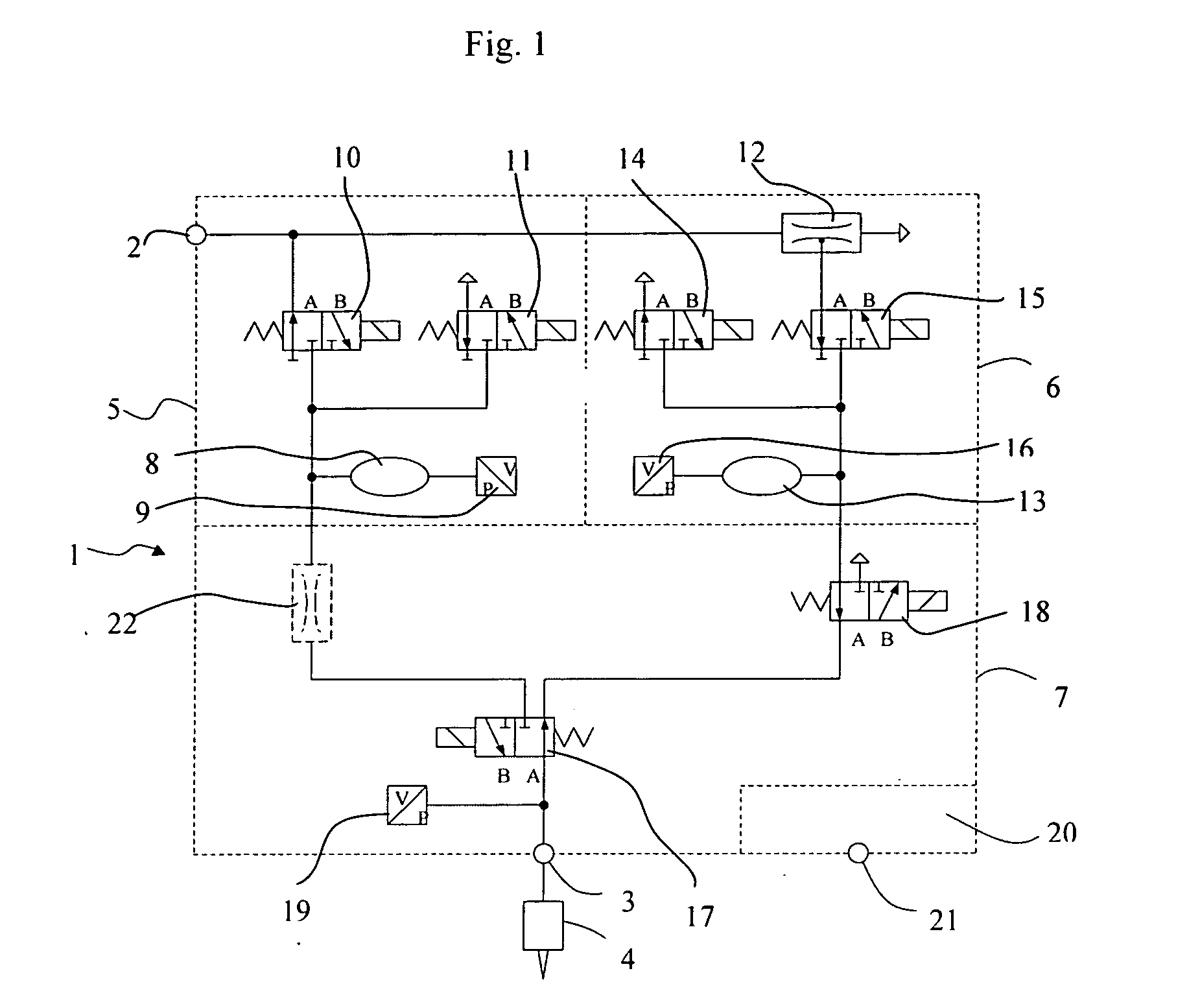 Method for operating a pneumatic device for the metered delivery of a liquid and pneumatic device