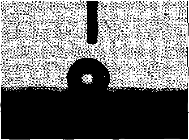 Method for modifying hydrophility of plasmons at surface of fluorine and silicon hard corneal contact lens