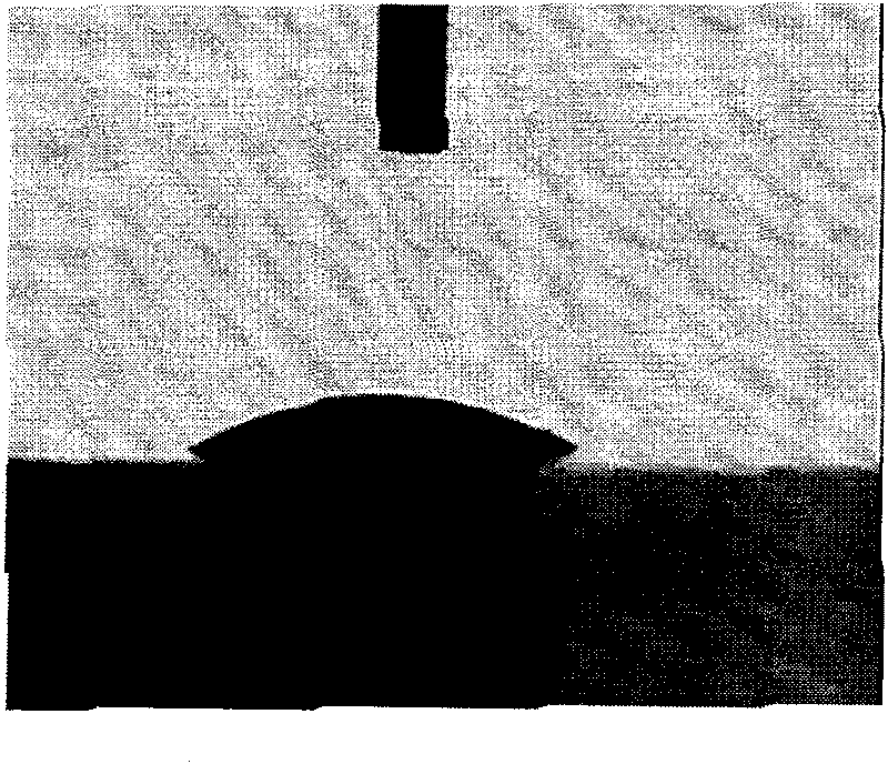 Method for modifying hydrophility of plasmons at surface of fluorine and silicon hard corneal contact lens