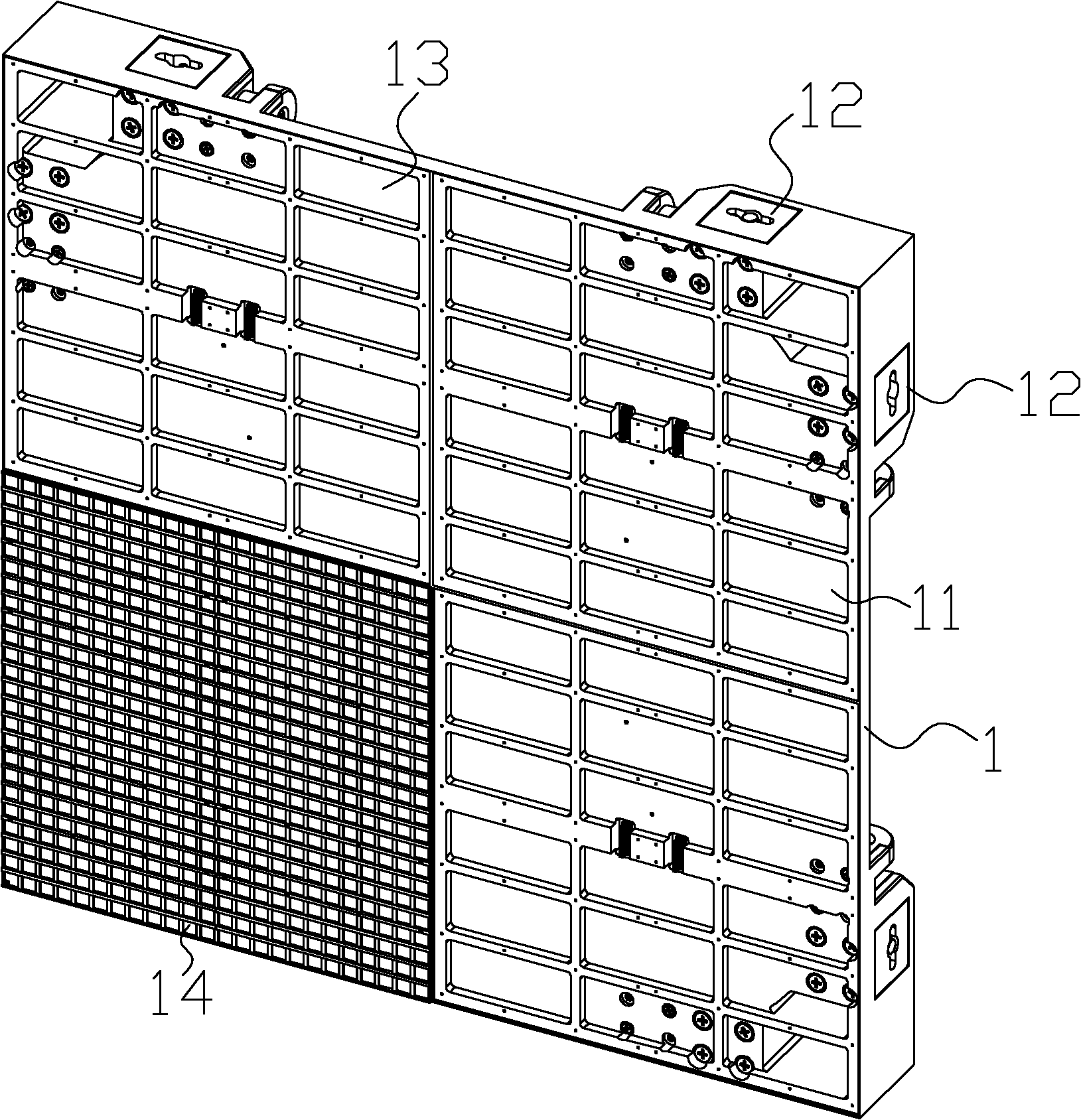 Light emitting diode (LED) display screen