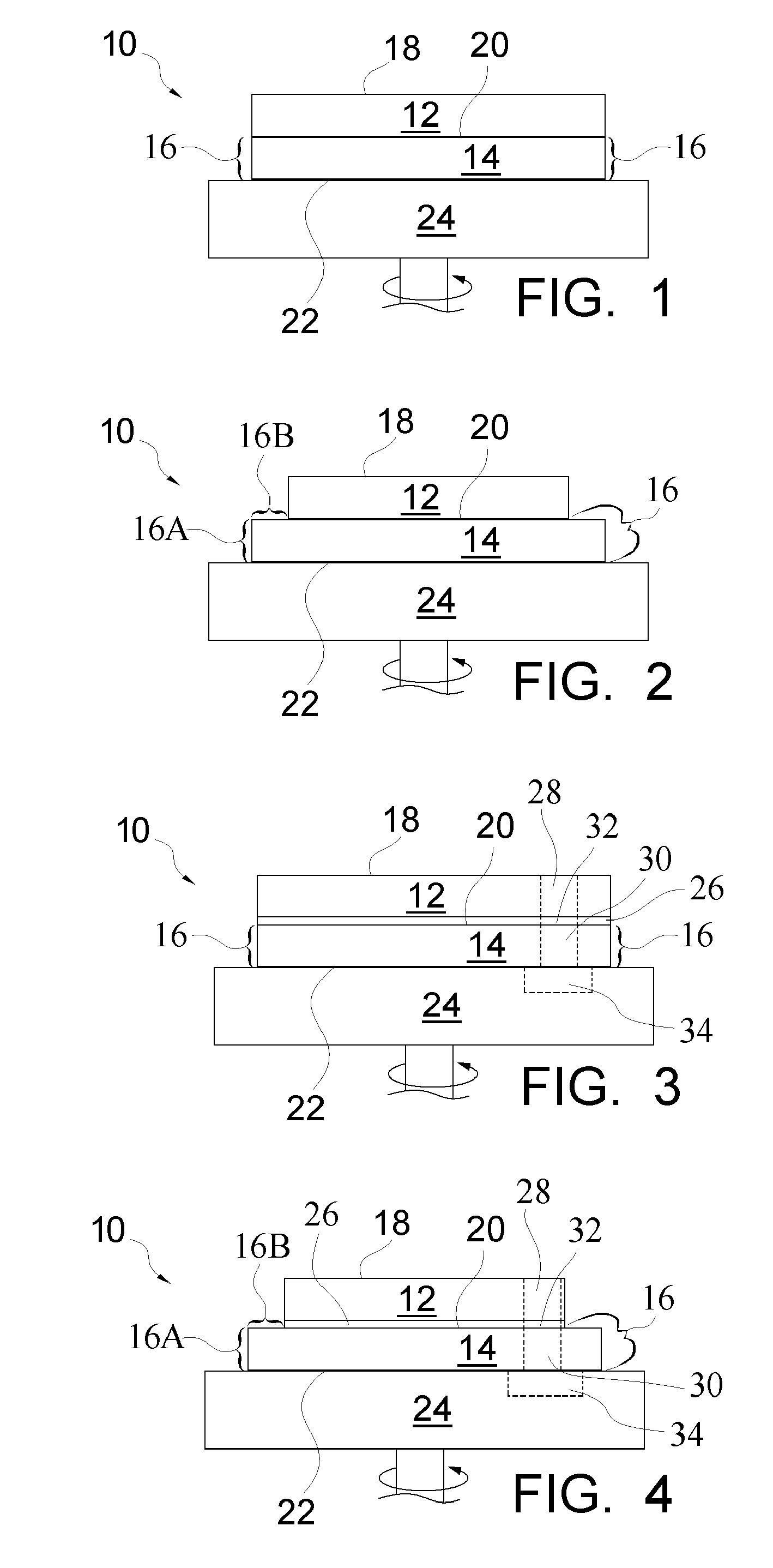 Polishing pad having edge surface treatment