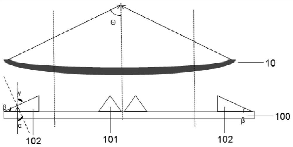 Brightness enhancing film and curved surface display