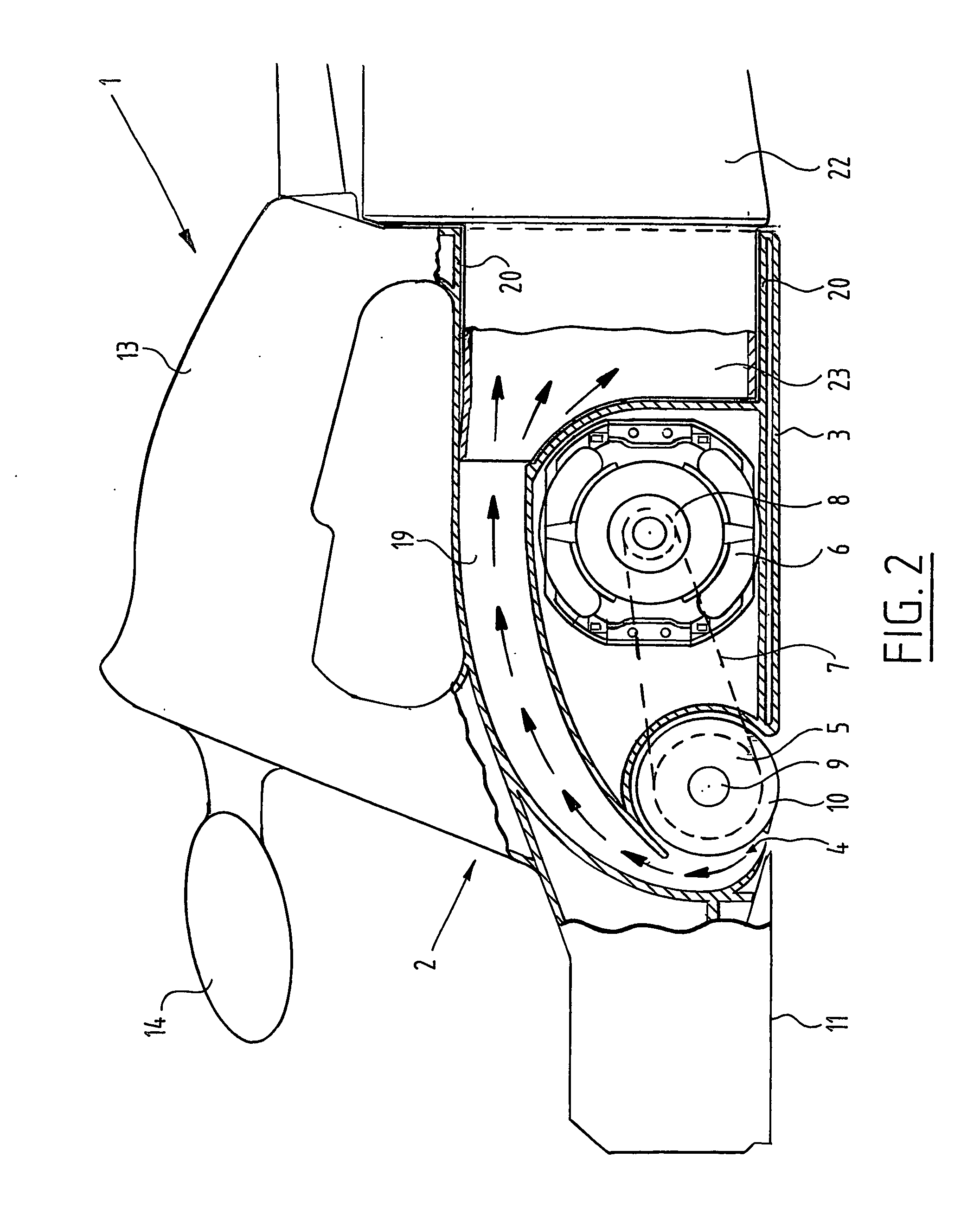 Planer with improved chip removal