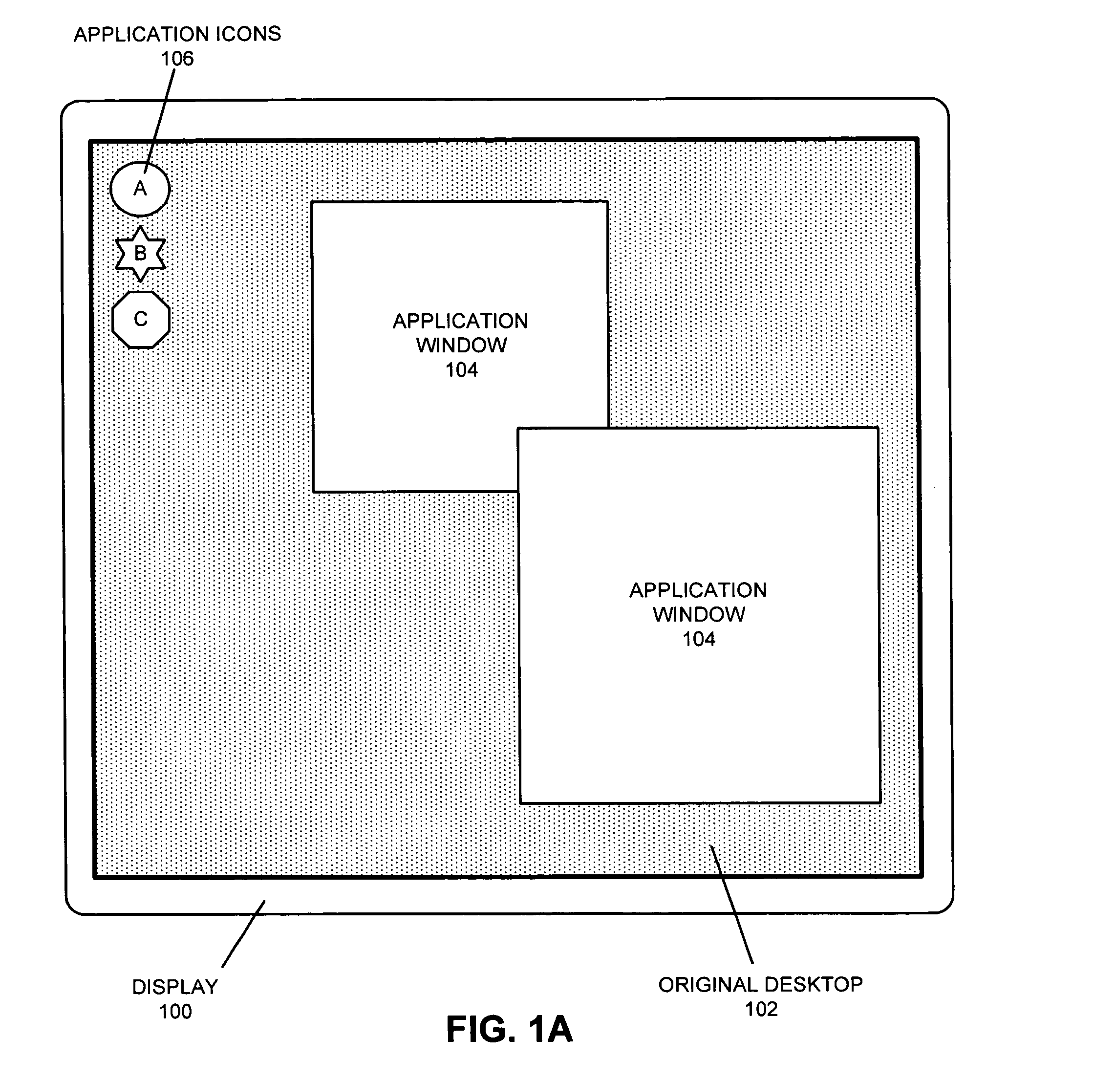 Using a zooming effect to provide additional display space for managing applications