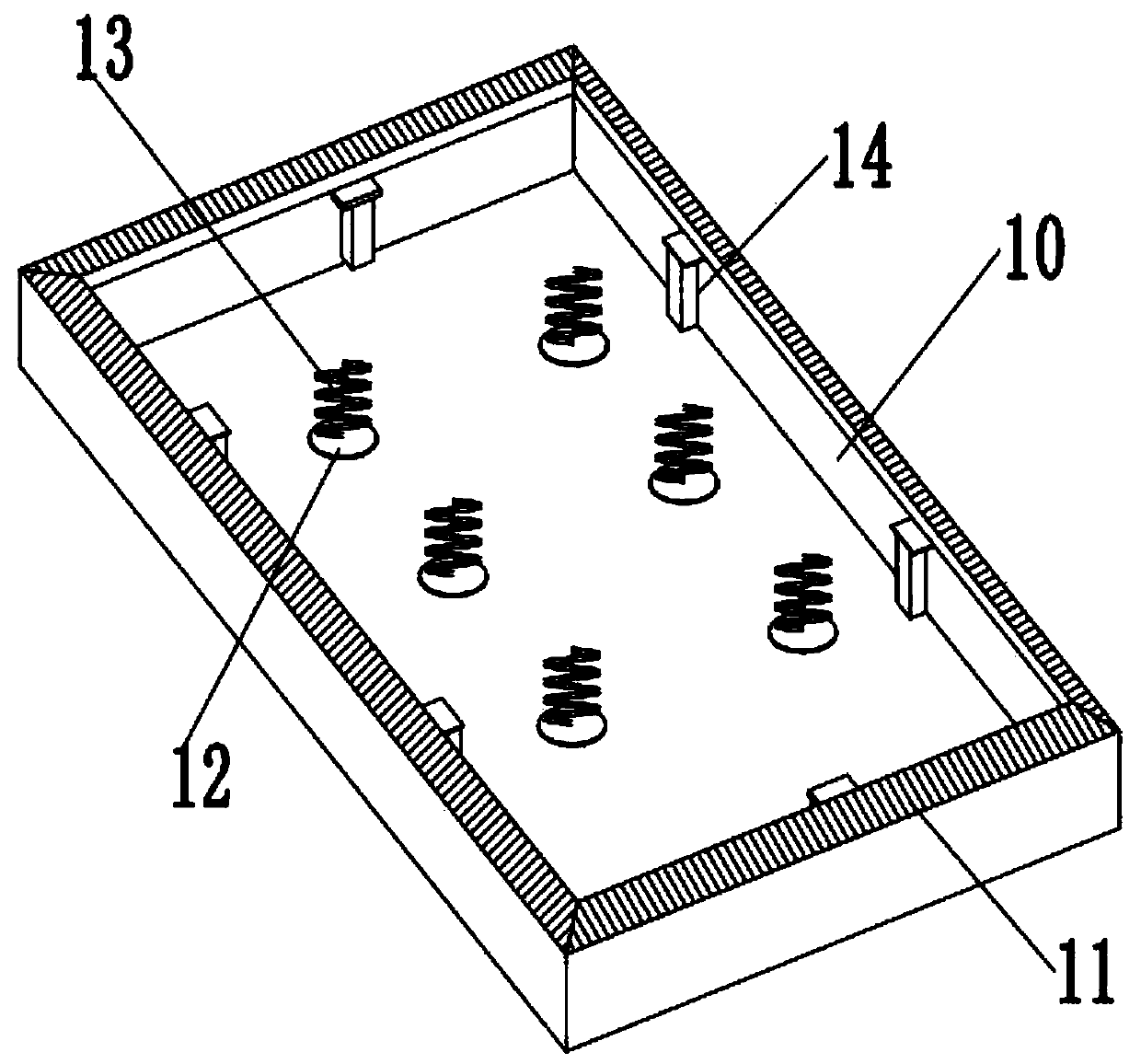 Computer mainframe box with anti-falling function