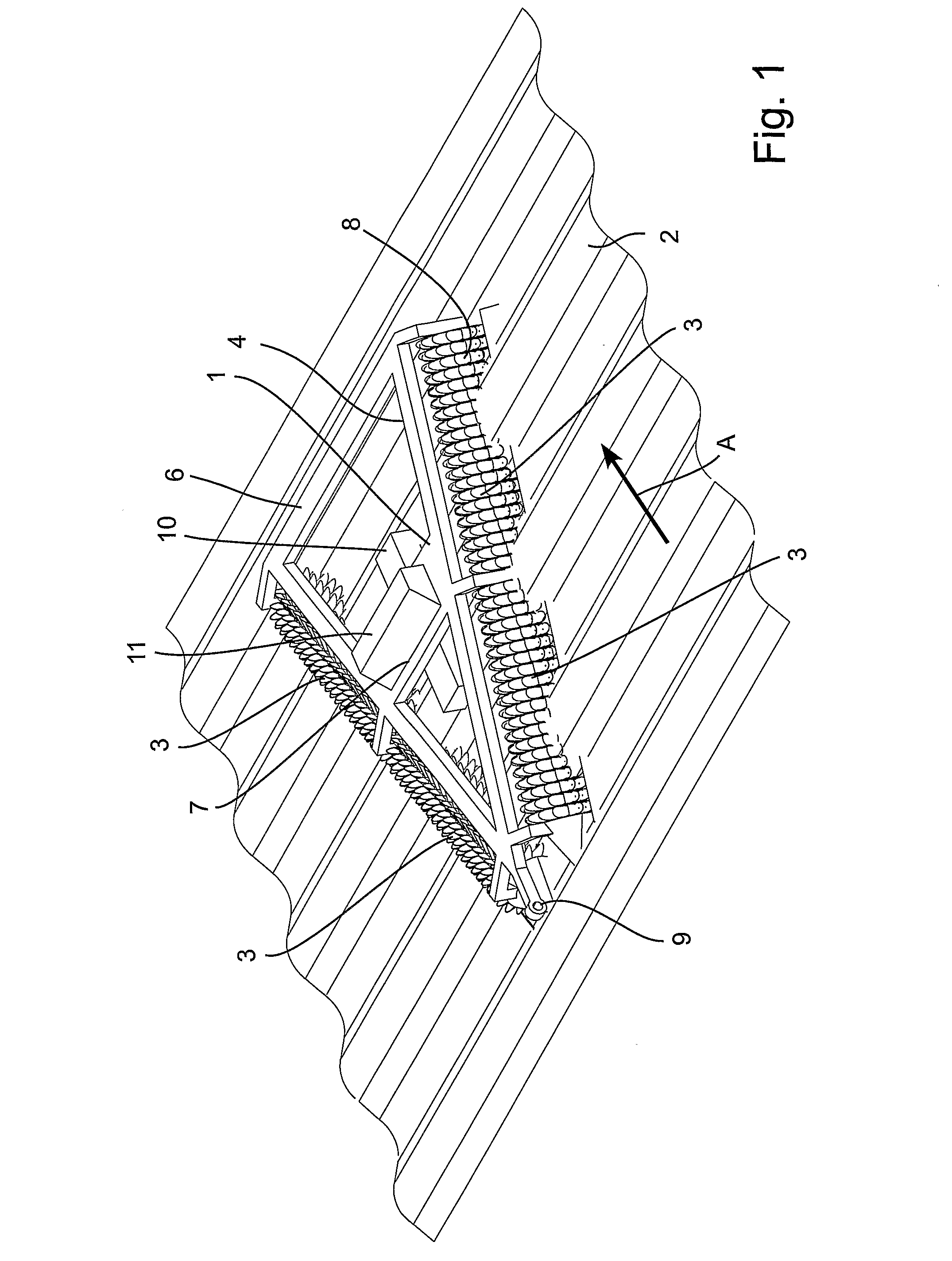 Device for converting wave energy into mechanical energy