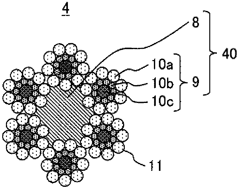 Grease for elevator rope, elevator rope, and traction elevator