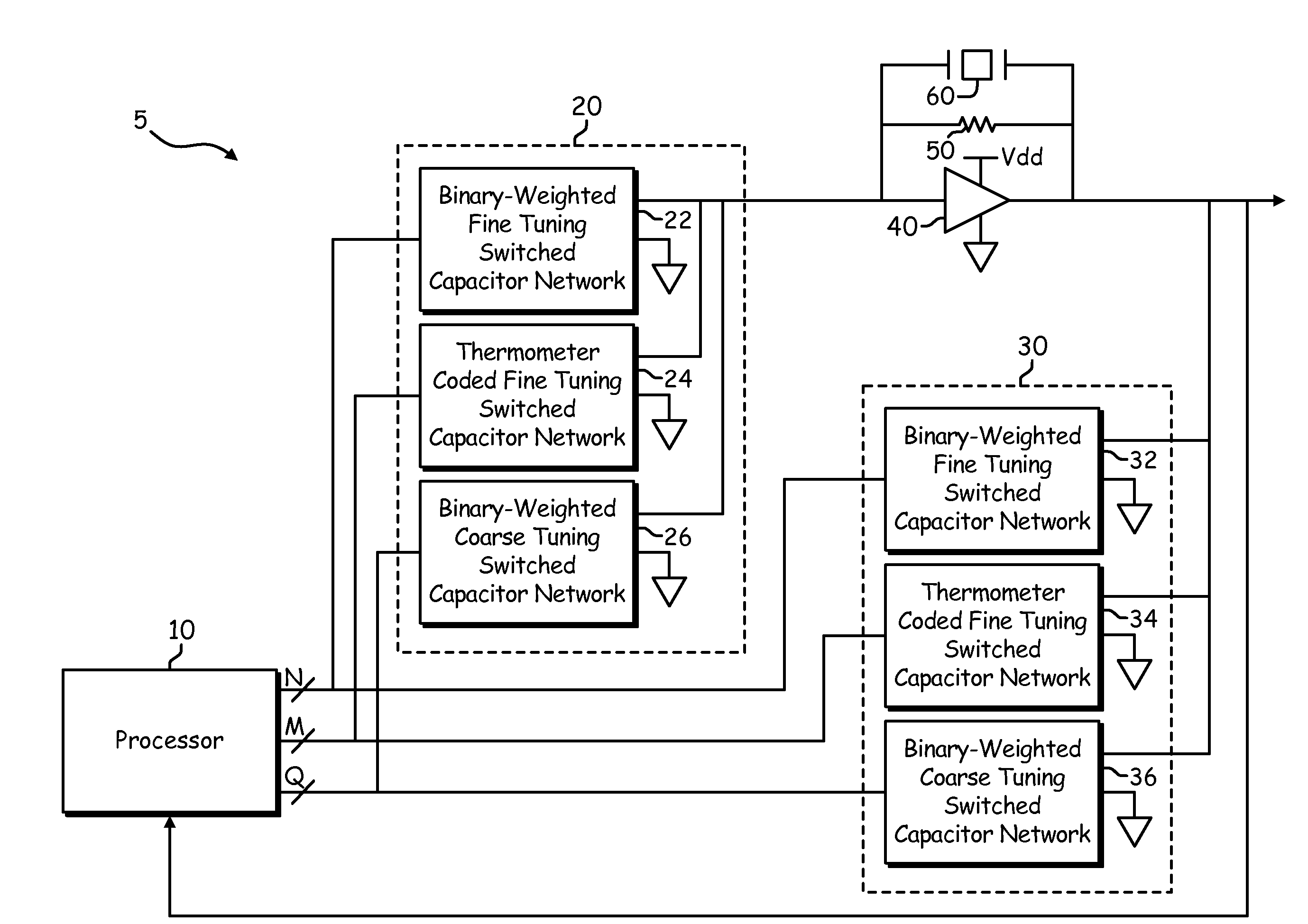 Monotonic frequency tuning technique for DCXO in cellular applications