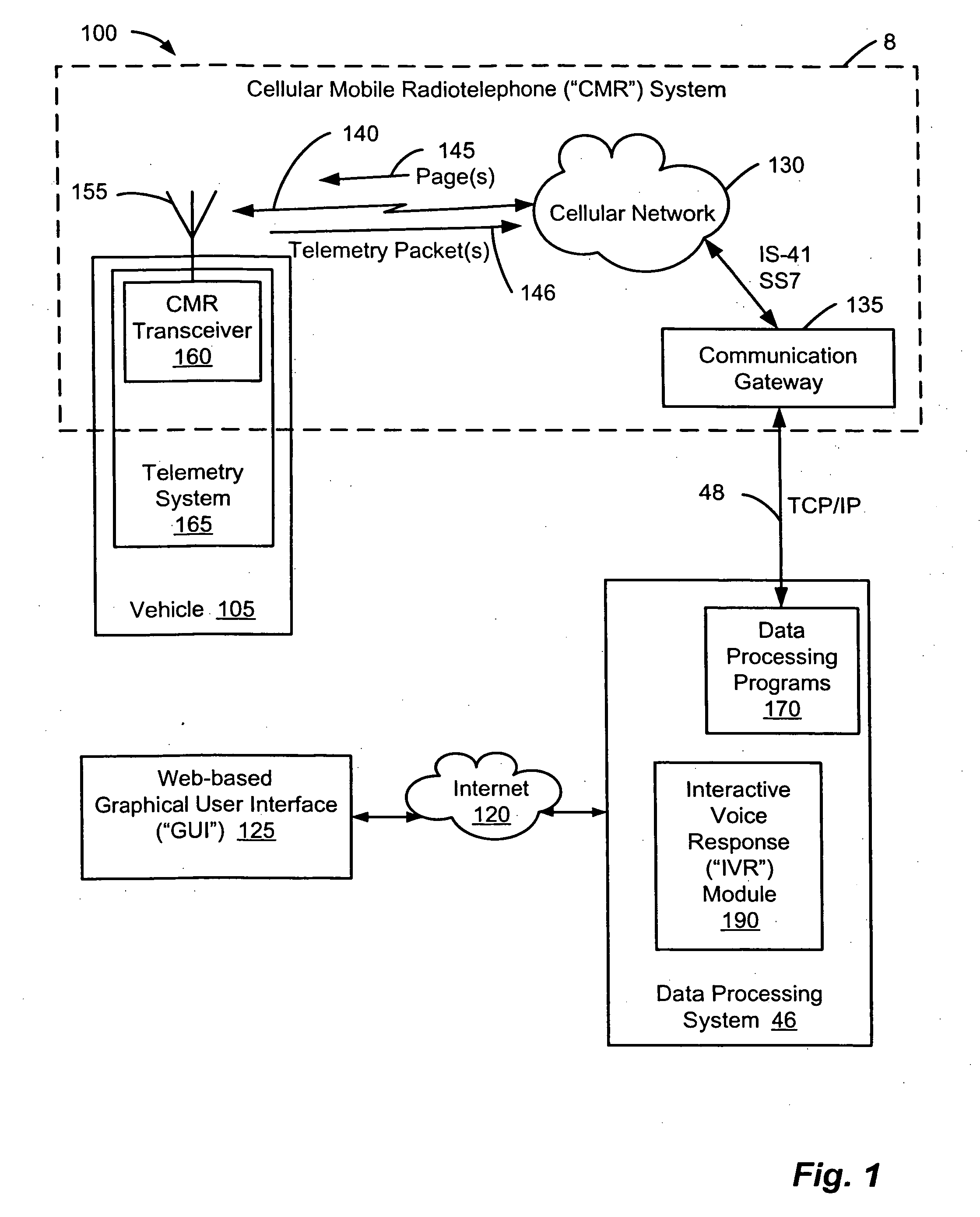 Method and system for remotely monitoring the operations of a vehicle