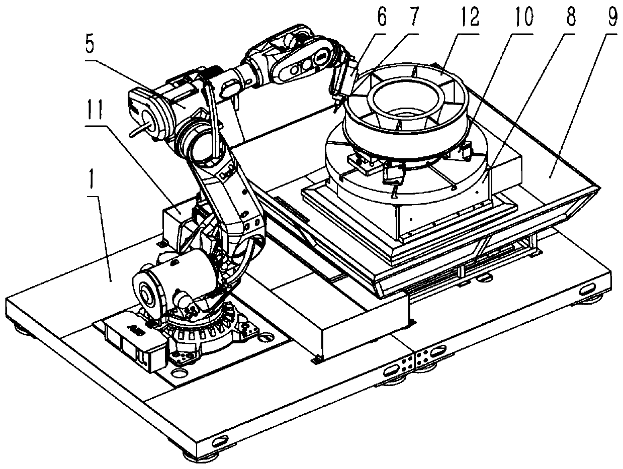 An automatic grinding and polishing process for titanium alloy ring castings