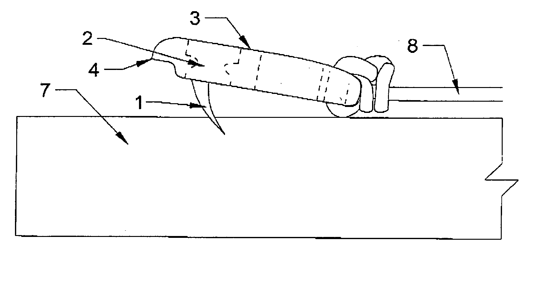 Chalk Line End Fastener