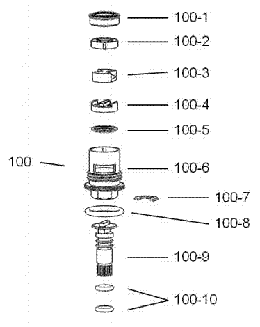 Automatic assembling system for quick-opening ceramic valve element