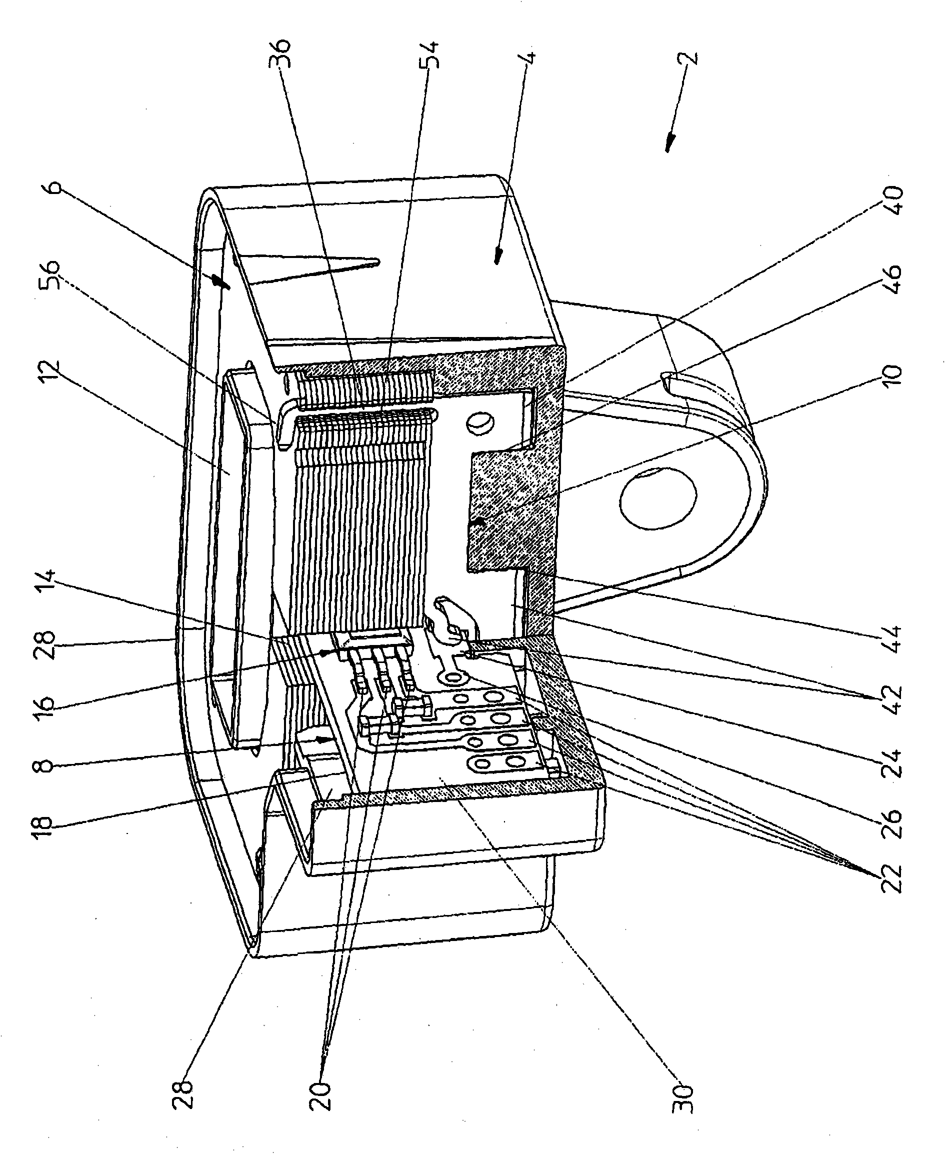 Current sensor with laminated magnetic core