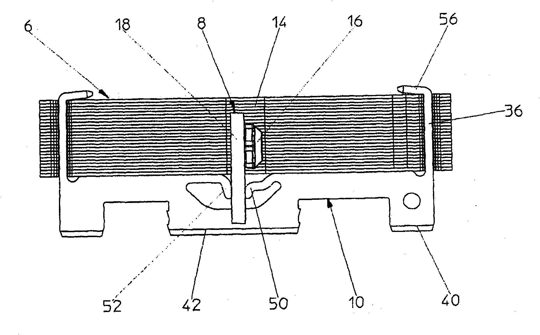 Current sensor with laminated magnetic core