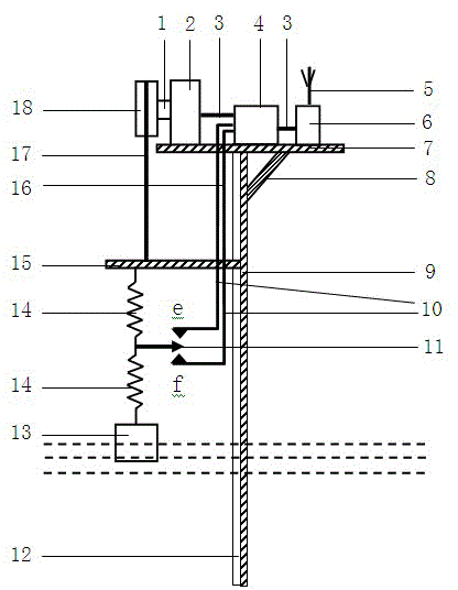 A WSN float liquid level detection device and method for environmental protection