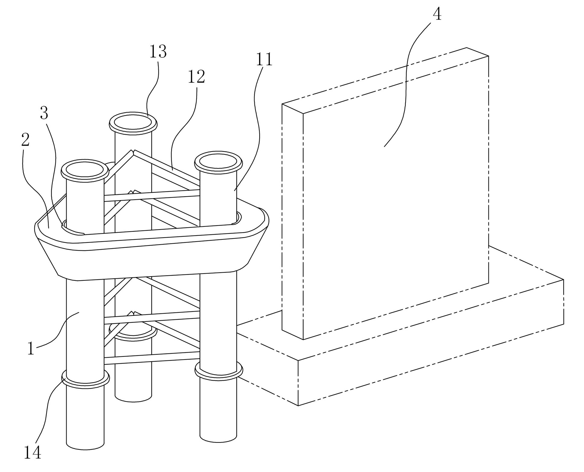 Energy-absorbing guide anti-collision device for pier