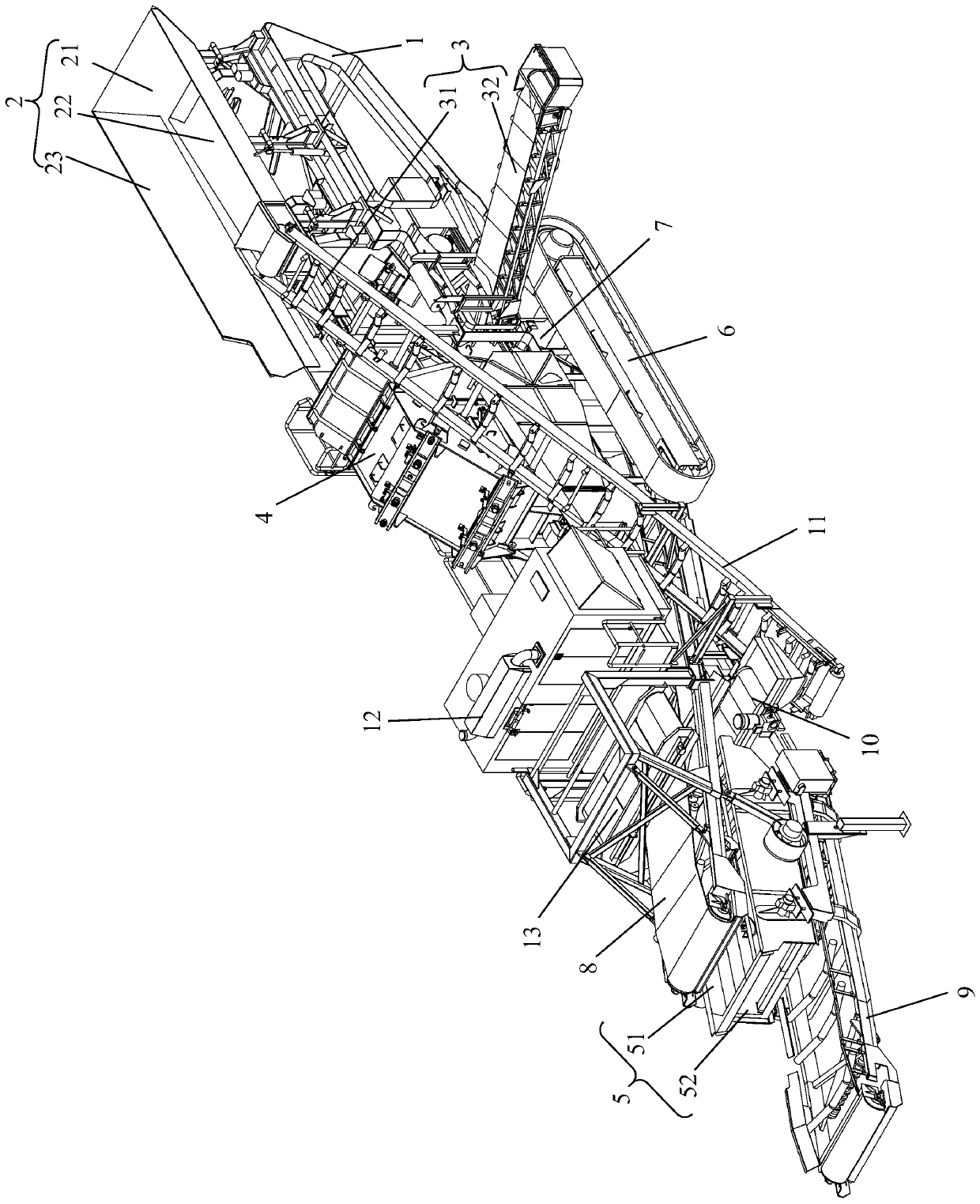 Mobile crusher for building waste