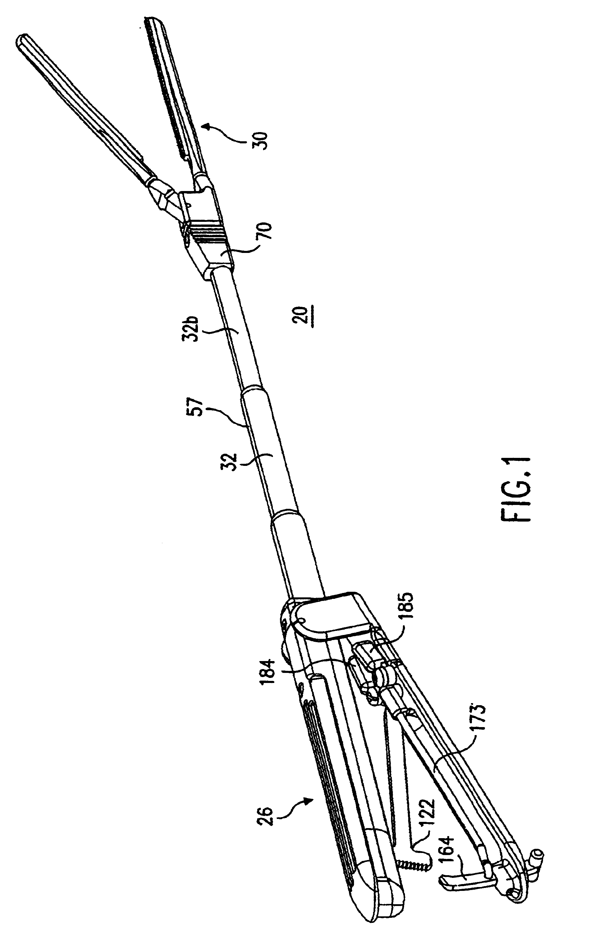 Clamp having bendable shaft