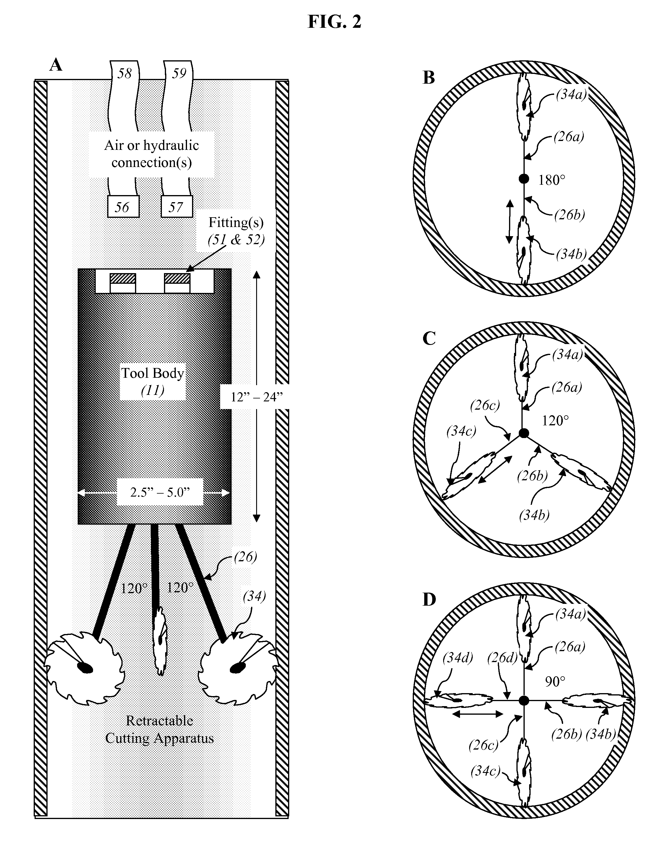 Internal pipe slot tool