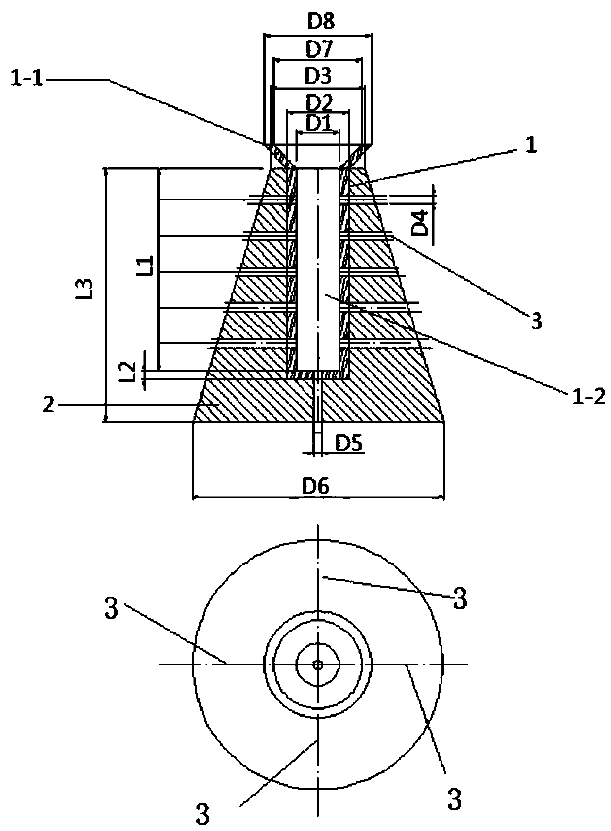 Fe-Ga-Ce-B alloy bar and preparation method thereof and cooling copper mold