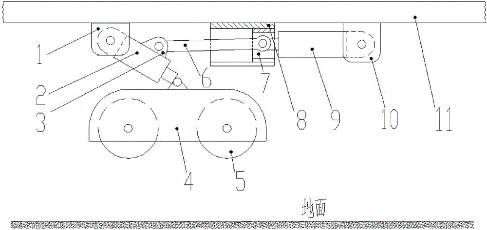 Walking mechanism of bridge detection vehicle and bridge detection vehicle