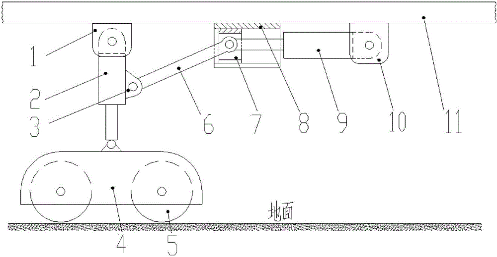 Walking mechanism of bridge detection vehicle and bridge detection vehicle