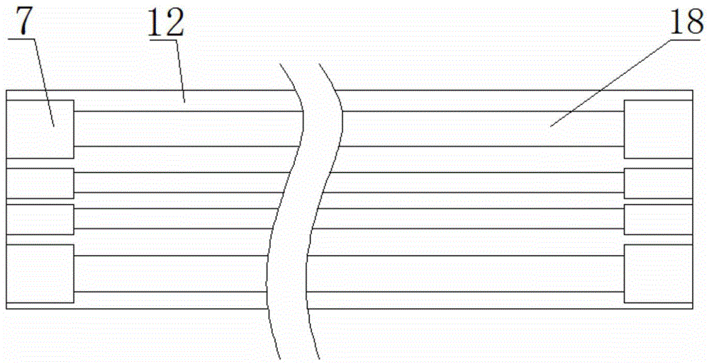 Vertical distribution sensor assembly for horizontal displacement of landslide and application method