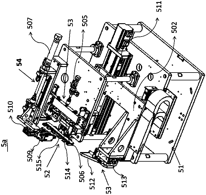 Battery cell holding rack mounting equipment