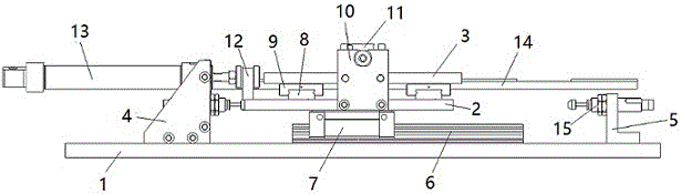 Device for pushing and pulling bearing block of thrust ball bearing