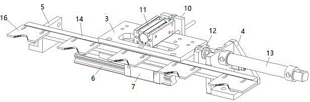 Device for pushing and pulling bearing block of thrust ball bearing