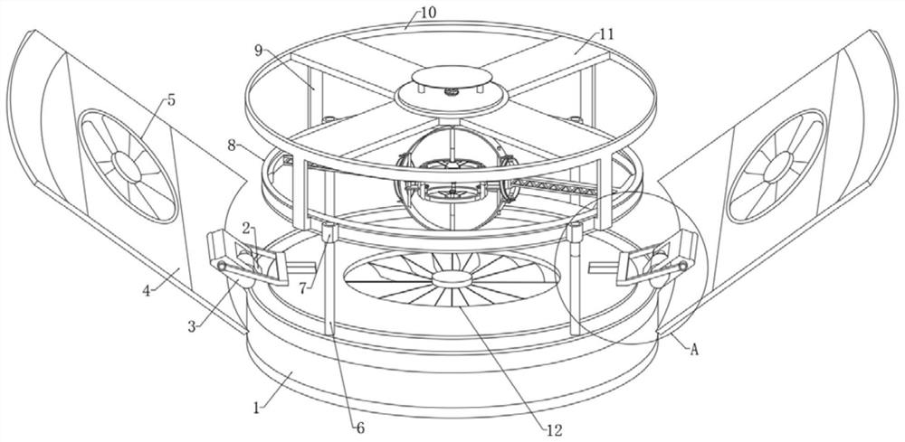 Indoor adjusting device for flight test of unmanned aerial vehicle