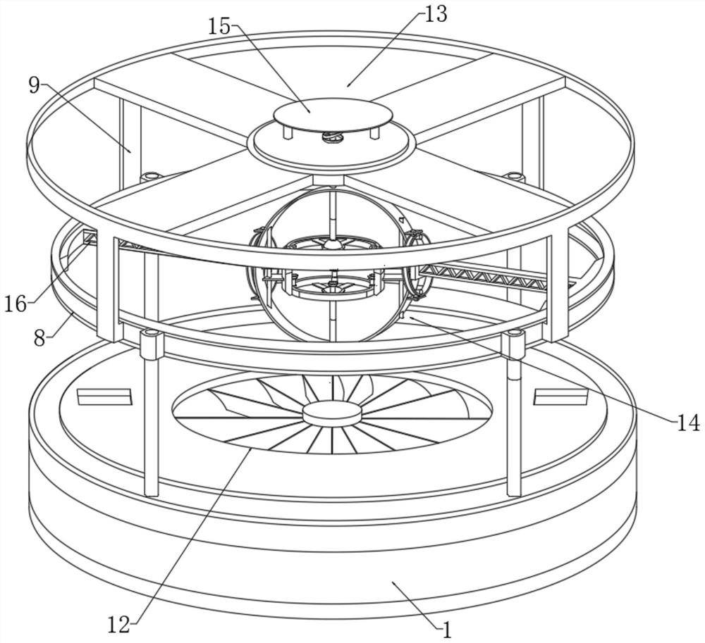 Indoor adjusting device for flight test of unmanned aerial vehicle