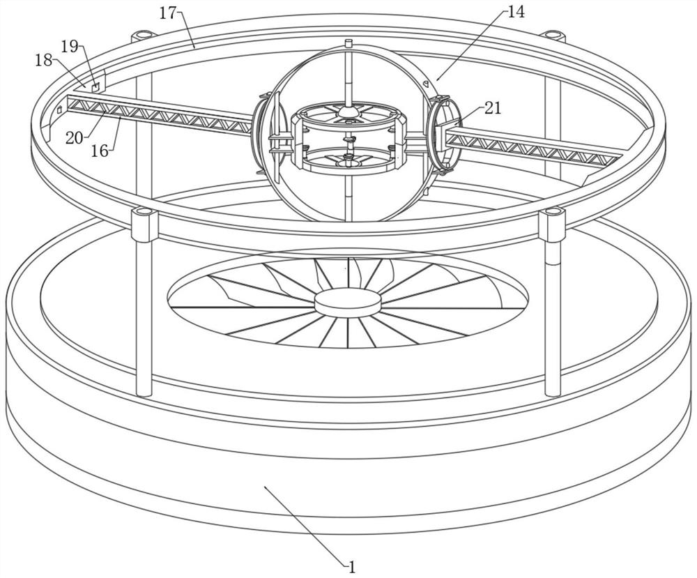 Indoor adjusting device for flight test of unmanned aerial vehicle