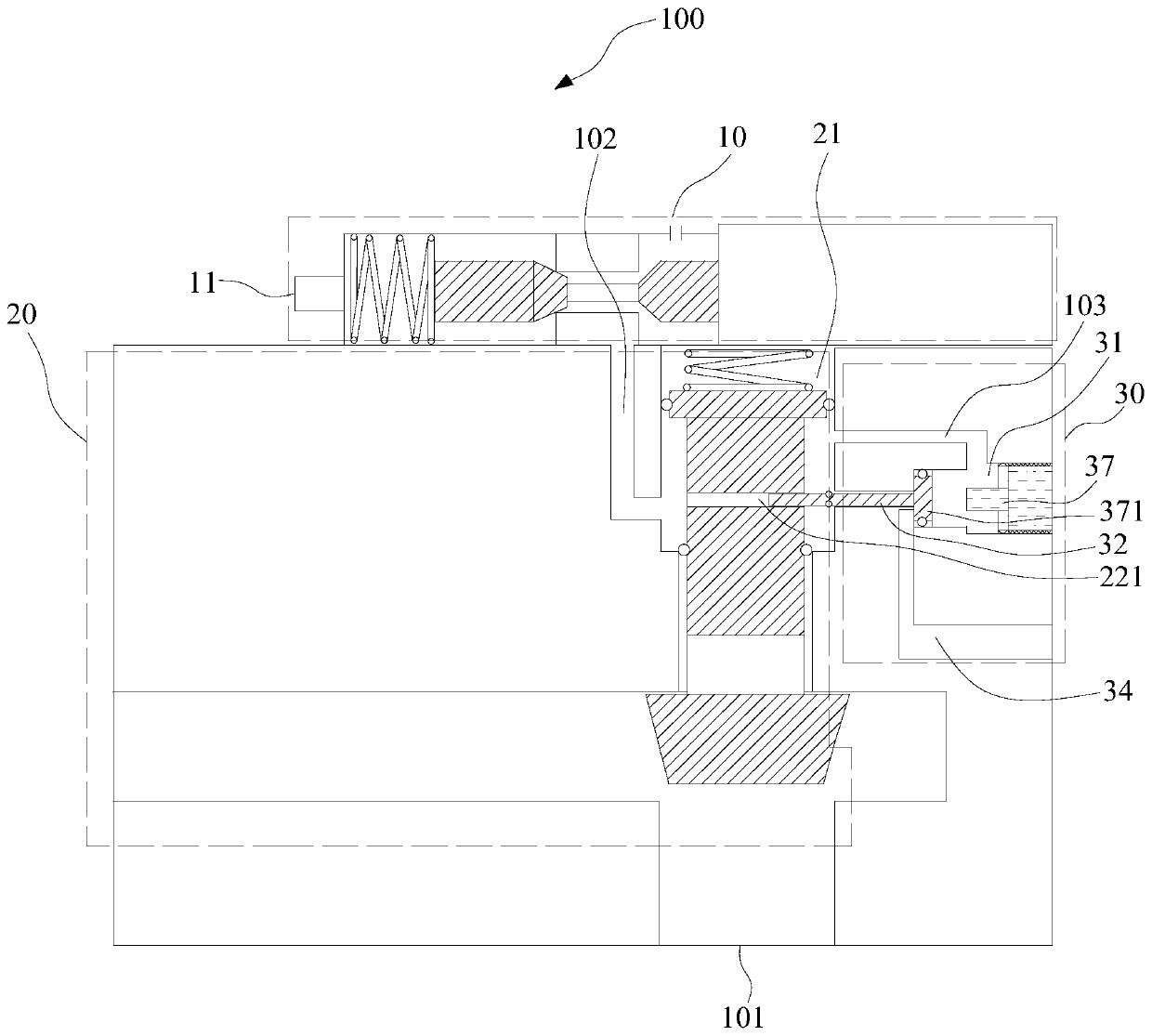 Pneumatic electromagnetic valve and flight vehicle