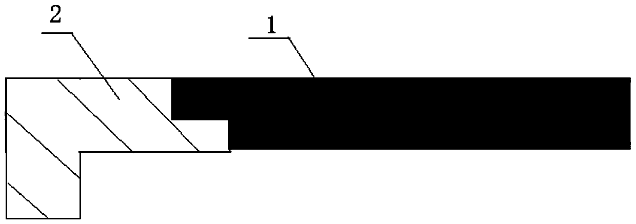 Strong-combined composite material plate