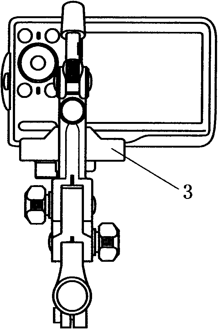 Manual lifting self-shooting bar of compact camera