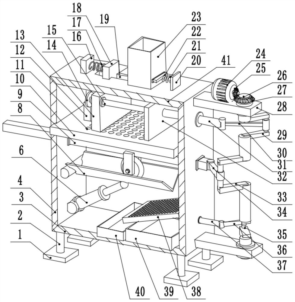 Tablet grinding device for medical care department