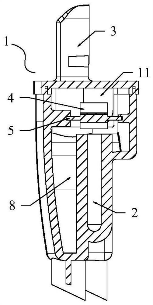 Air suction silencing cavity with buffer device