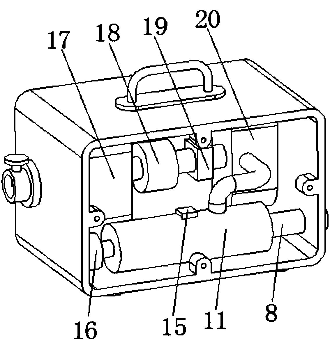 Quantifiable anesthetic gas purification device used in anesthesiology department