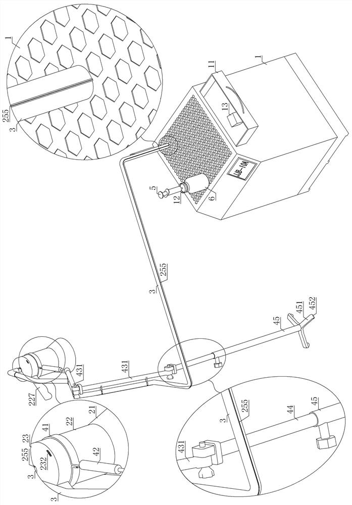 Traditional Chinese medicine aerosol temperature control impact therapeutic apparatus