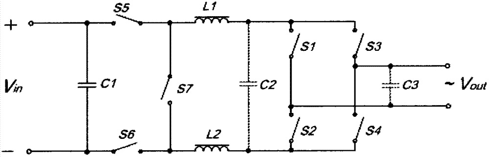 Synchronous follow current inverter topology without common-mode interference