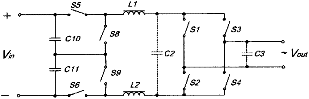 Synchronous follow current inverter topology without common-mode interference